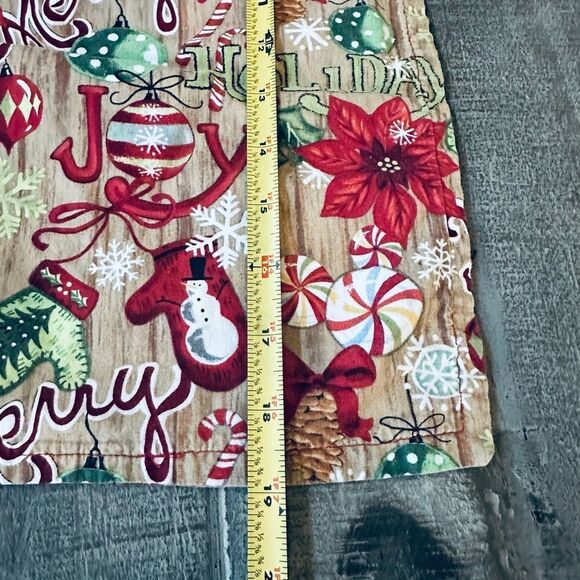 Christmas Holiday Handmade Napkin Placemat Textile - Picture 2 of 2